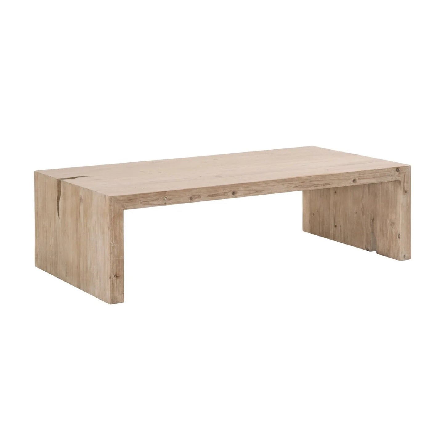 Luxury Reclaimed Pine Coffee Table Modern Italian Style for Villa