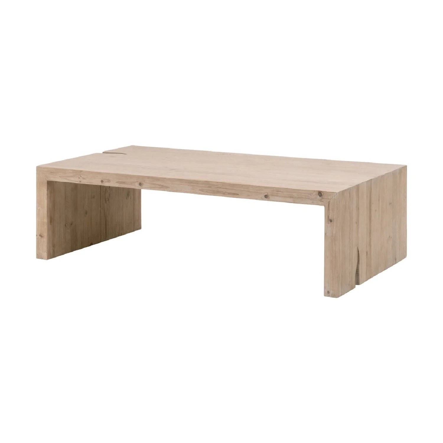 Luxury Reclaimed Pine Coffee Table Modern Italian Style for Villa