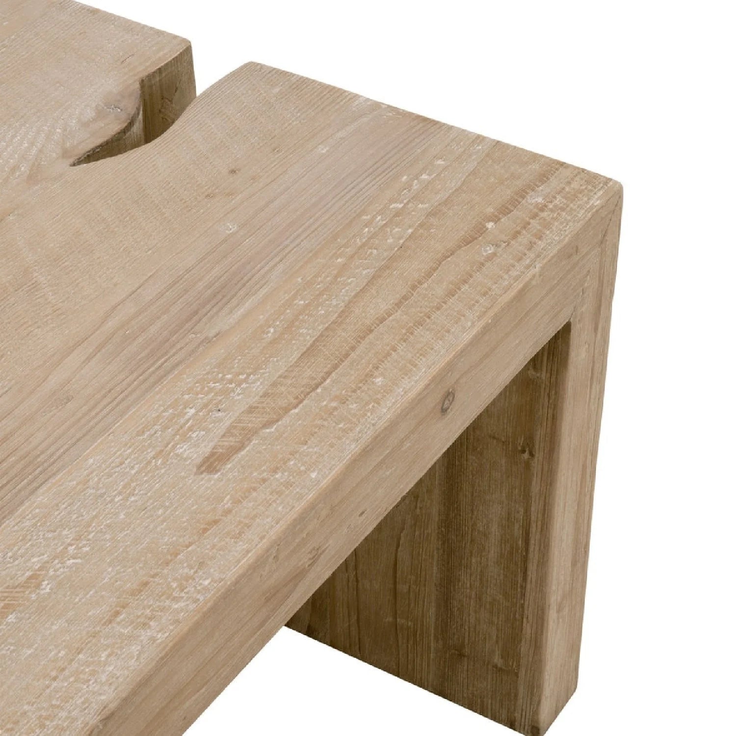 Luxury Reclaimed Pine Coffee Table Modern Italian Style for Villa
