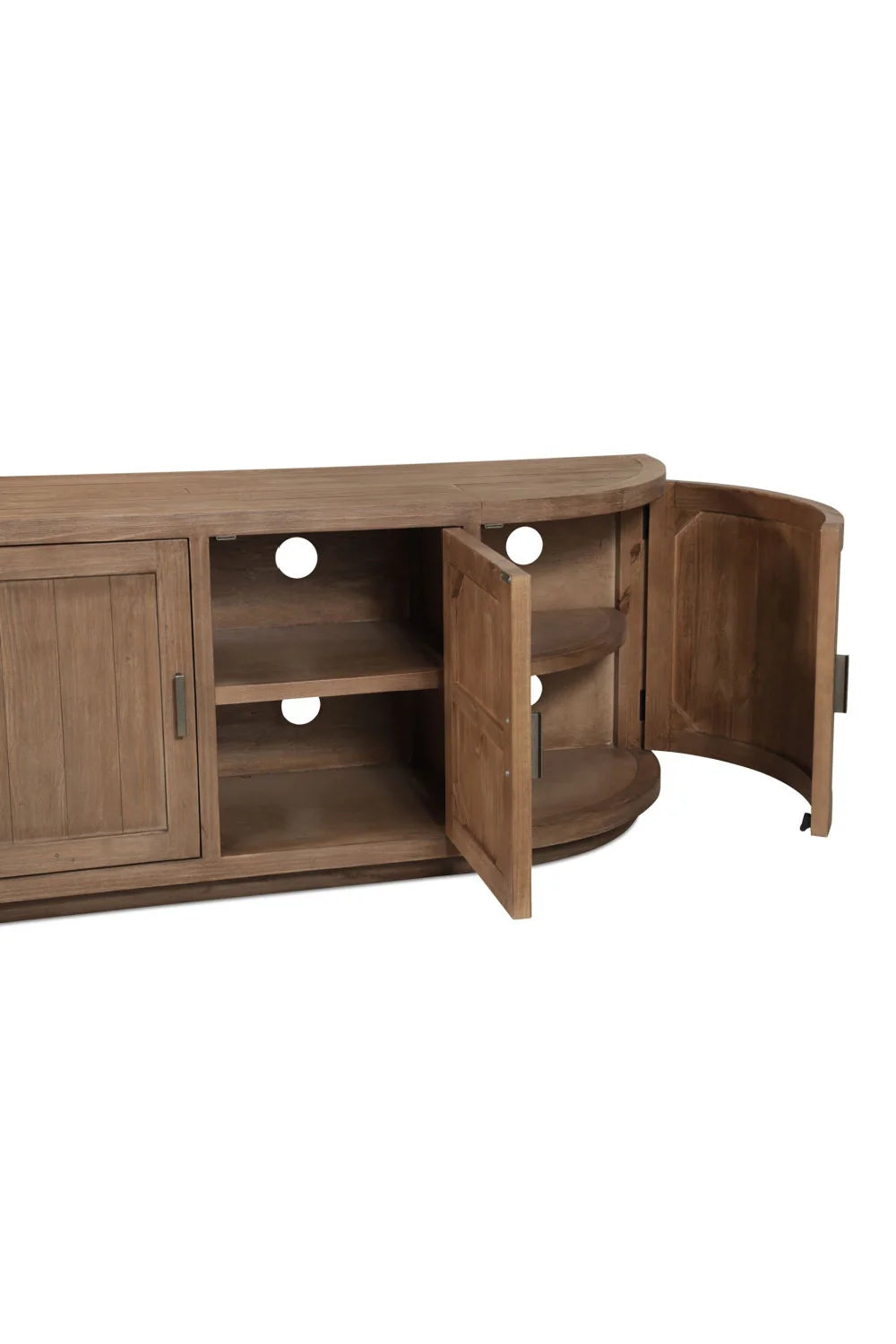 Luxury Reclaimed Pine Media Unit Modern Italian Style for Villa