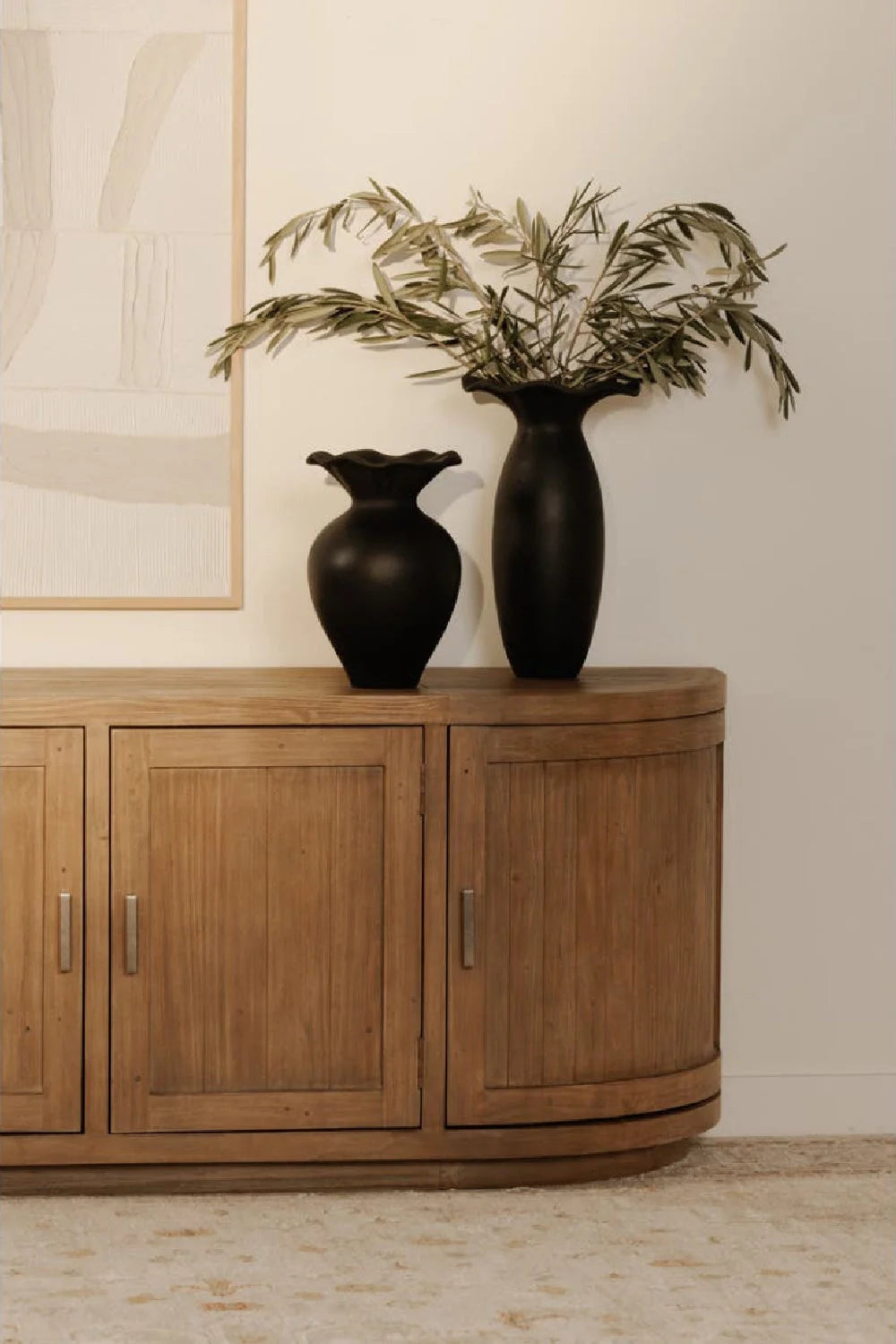 Luxury Reclaimed Pine Media Unit Modern Italian Style for Villa