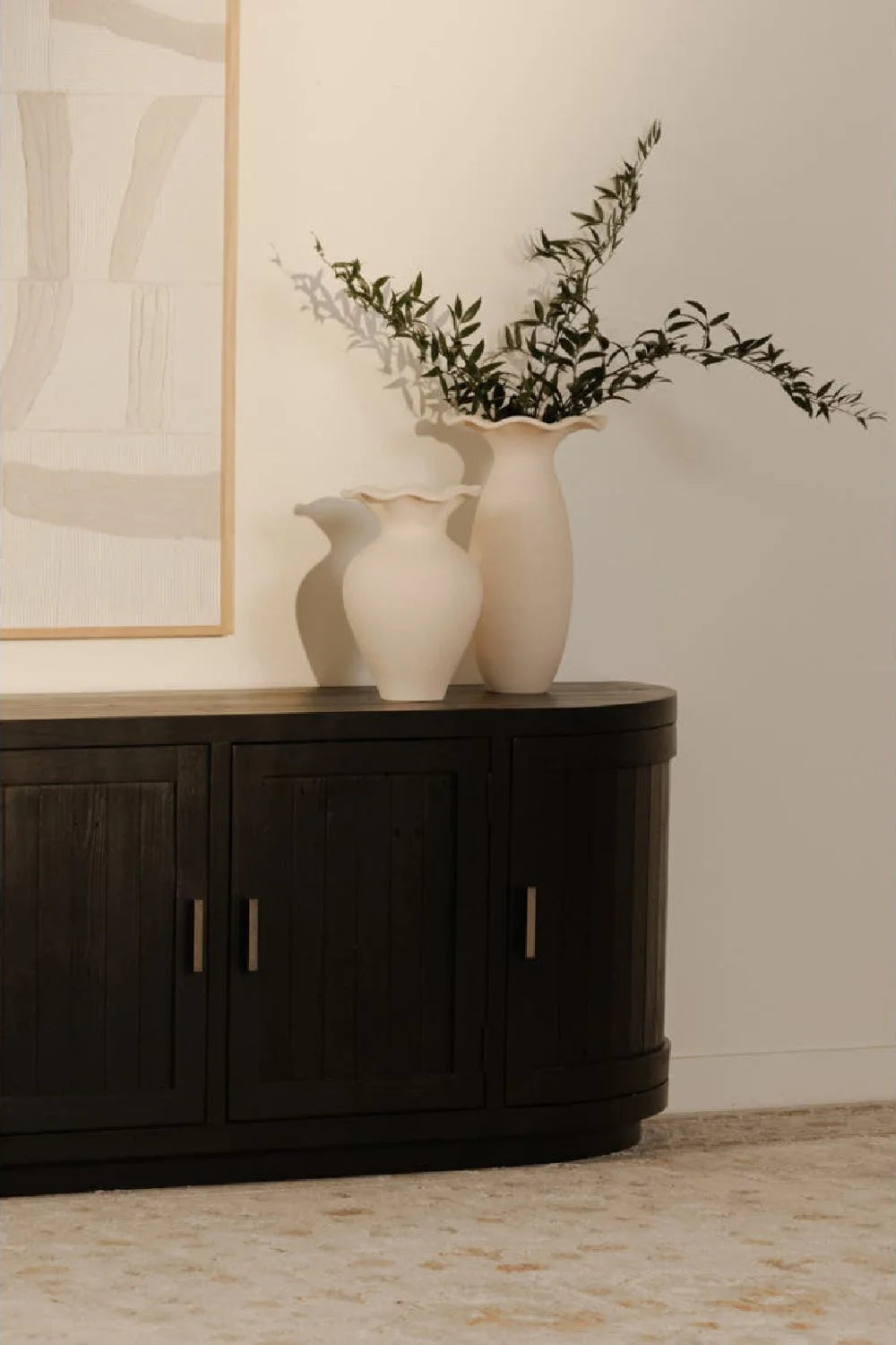 Luxury Reclaimed Pine Media Unit Modern Italian Style for Villa