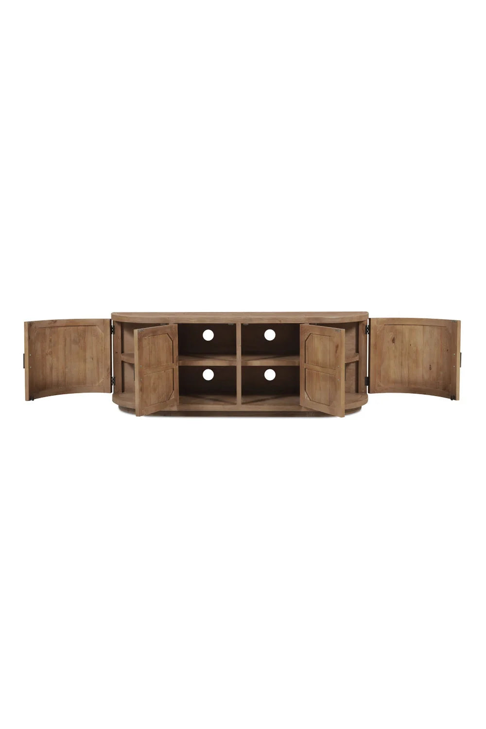 Luxury Reclaimed Pine Media Unit Modern Italian Style for Villa