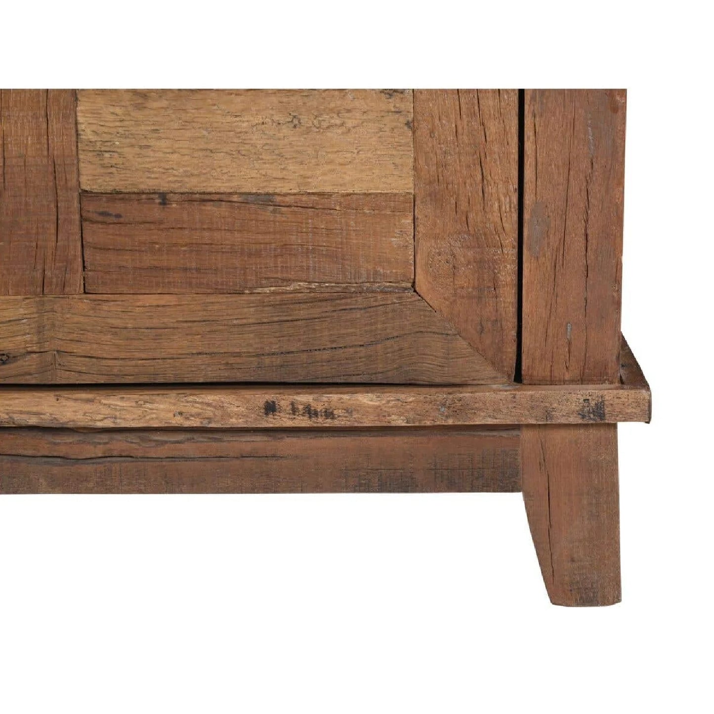 Luxury Reclaimed Wood 4-Door Sideboard European Style for Villa