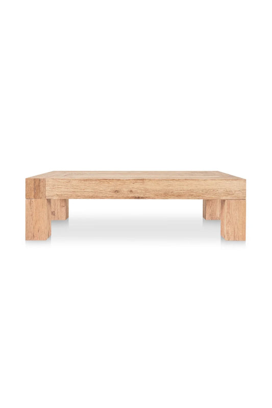 Luxury Rectangular Aged Oak Coffee Table Modern Italian Style for Villa