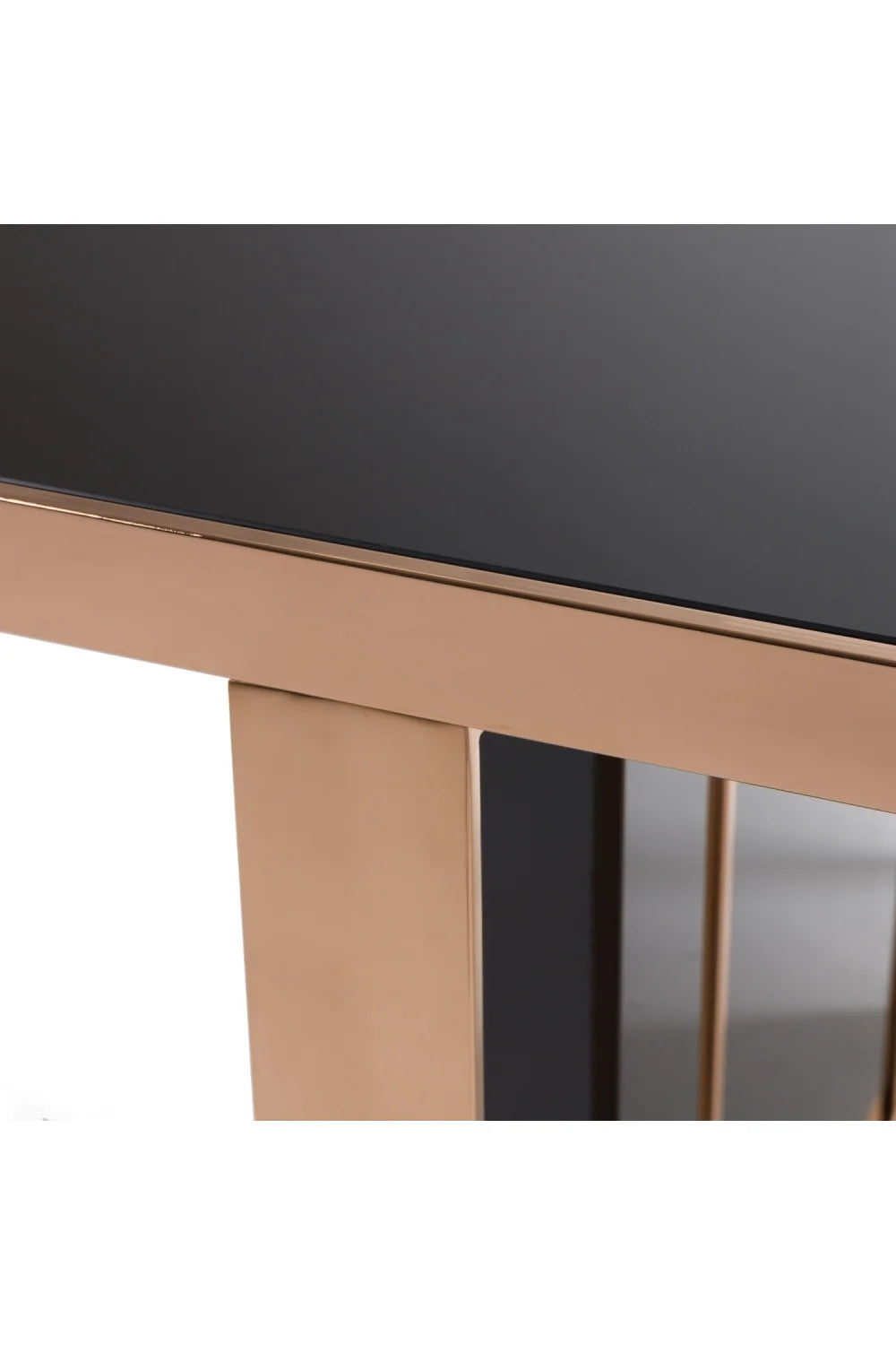 Luxury Rectangular Black Gloss Dining Table Modern Italian Style for Villa