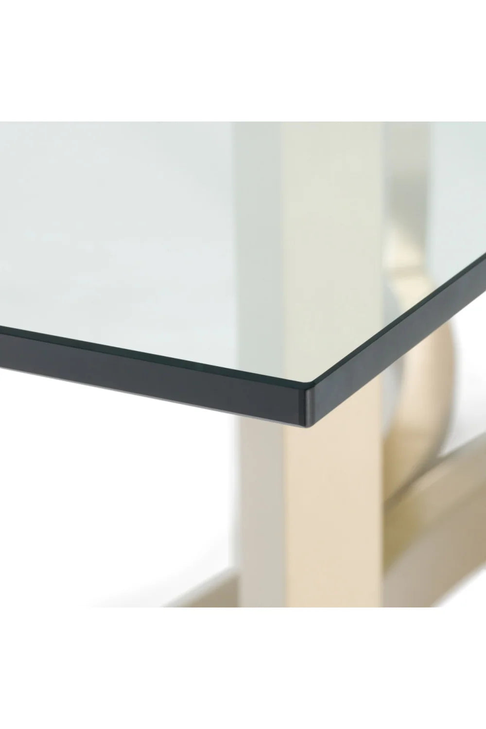 Luxury Rectangular Brass Dining Table Modern Italian Style for Villa