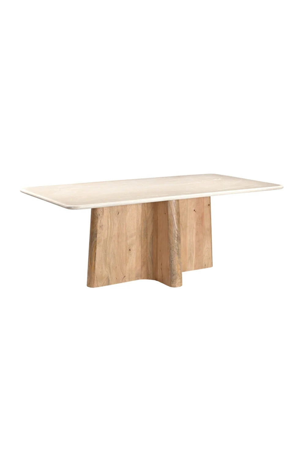 Luxury Rectangular Cream Marble Dining Table Modern Italian Style for Villa