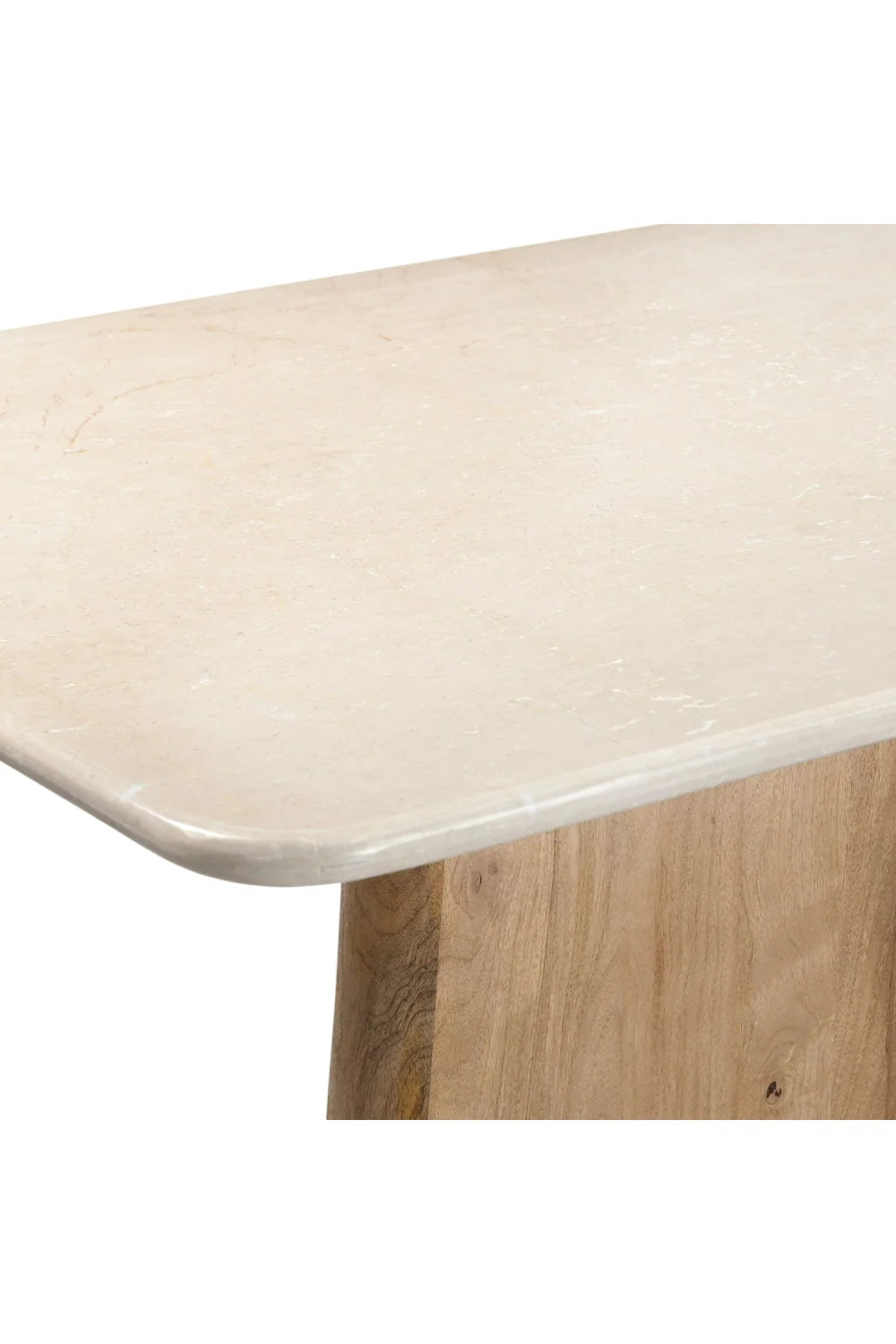 Luxury Rectangular Cream Marble Dining Table Modern Italian Style for Villa