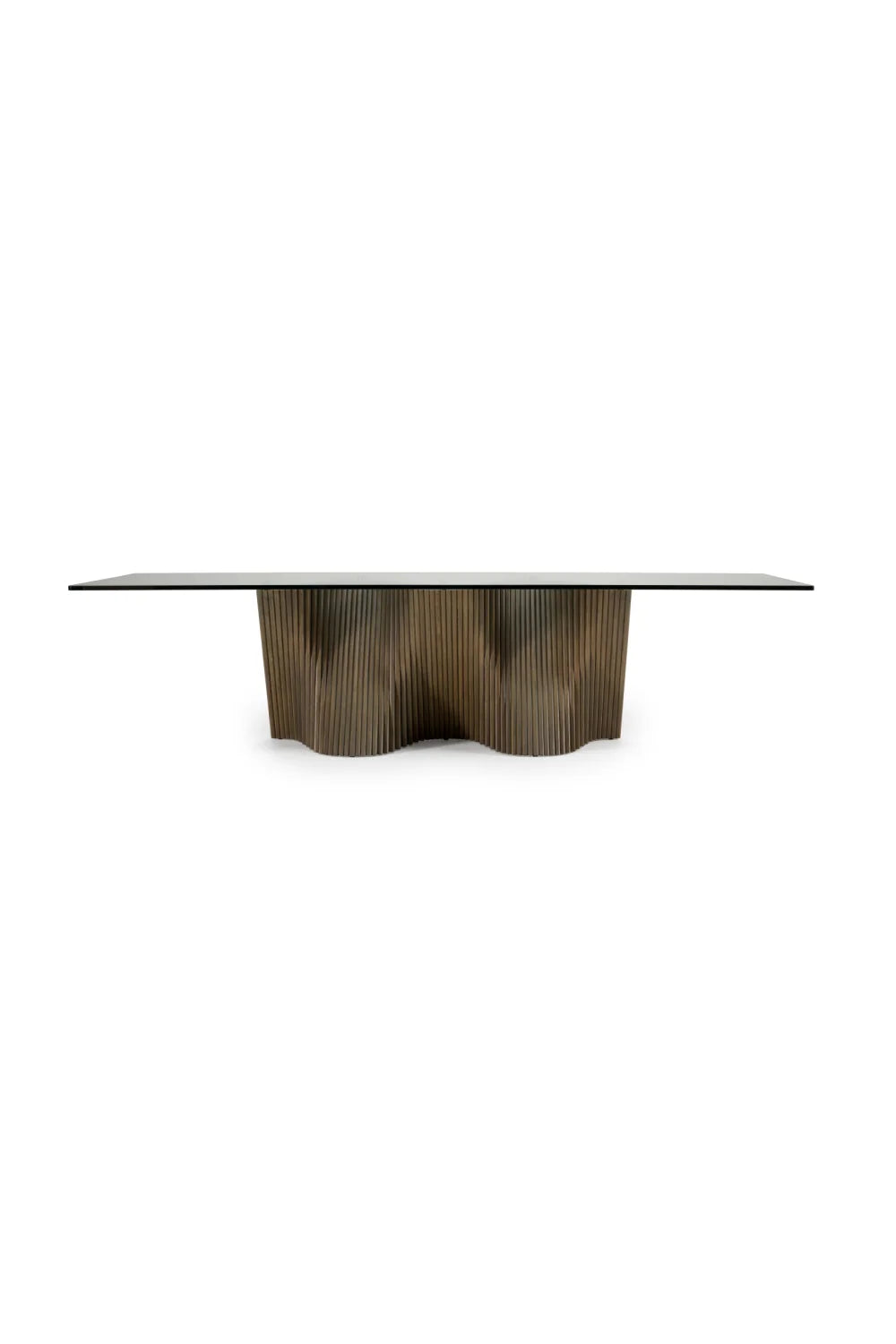 Luxury Rectangular Glass Dining Table Modern Italian Style for Villa