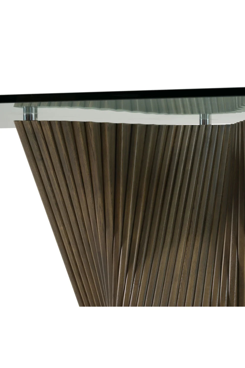 Luxury Rectangular Glass Dining Table Modern Italian Style for Villa