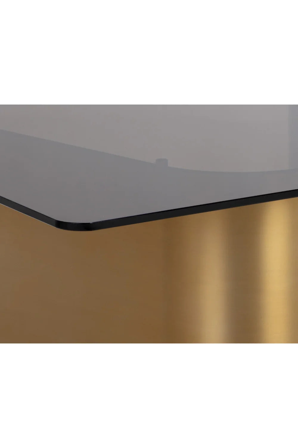 Luxury Rectangular Gold Glass Coffee Table Modern Italian Style for Villa