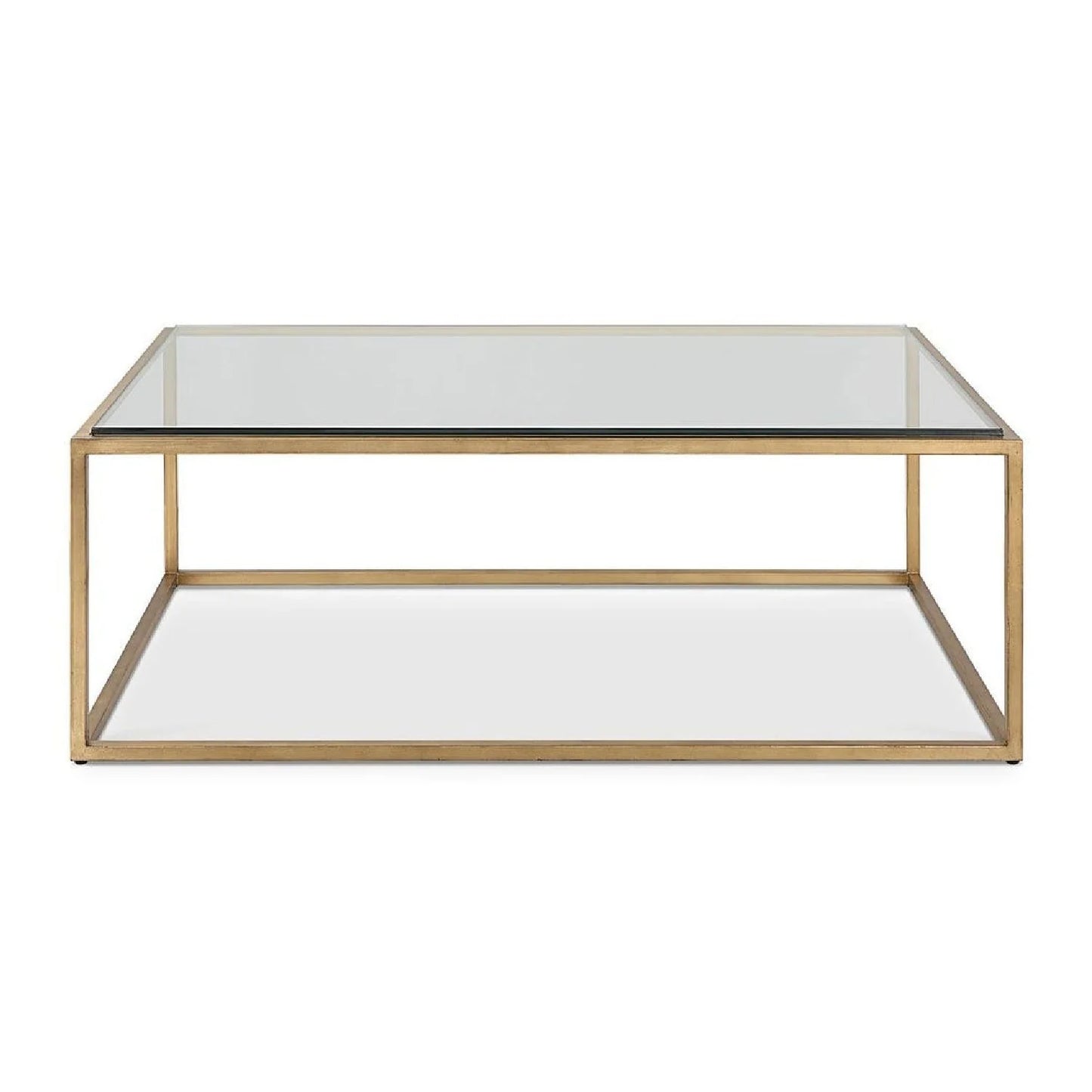 Luxury Rectangular Gold Iron Coffee Table Modern Italian Style for Villa