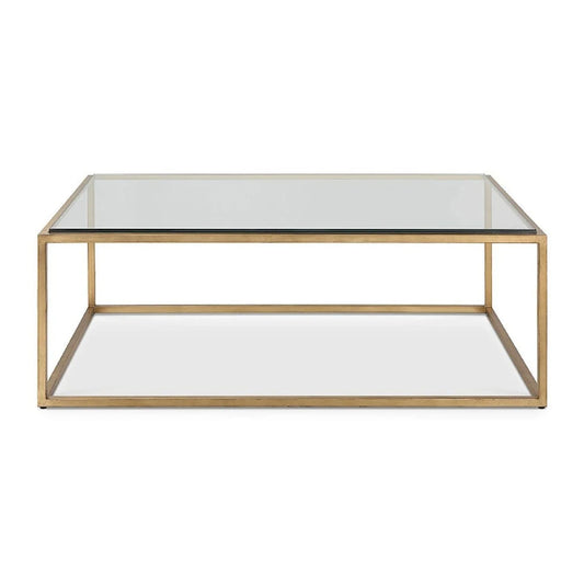 Luxury Rectangular Gold Iron Coffee Table Modern Italian Style for Villa