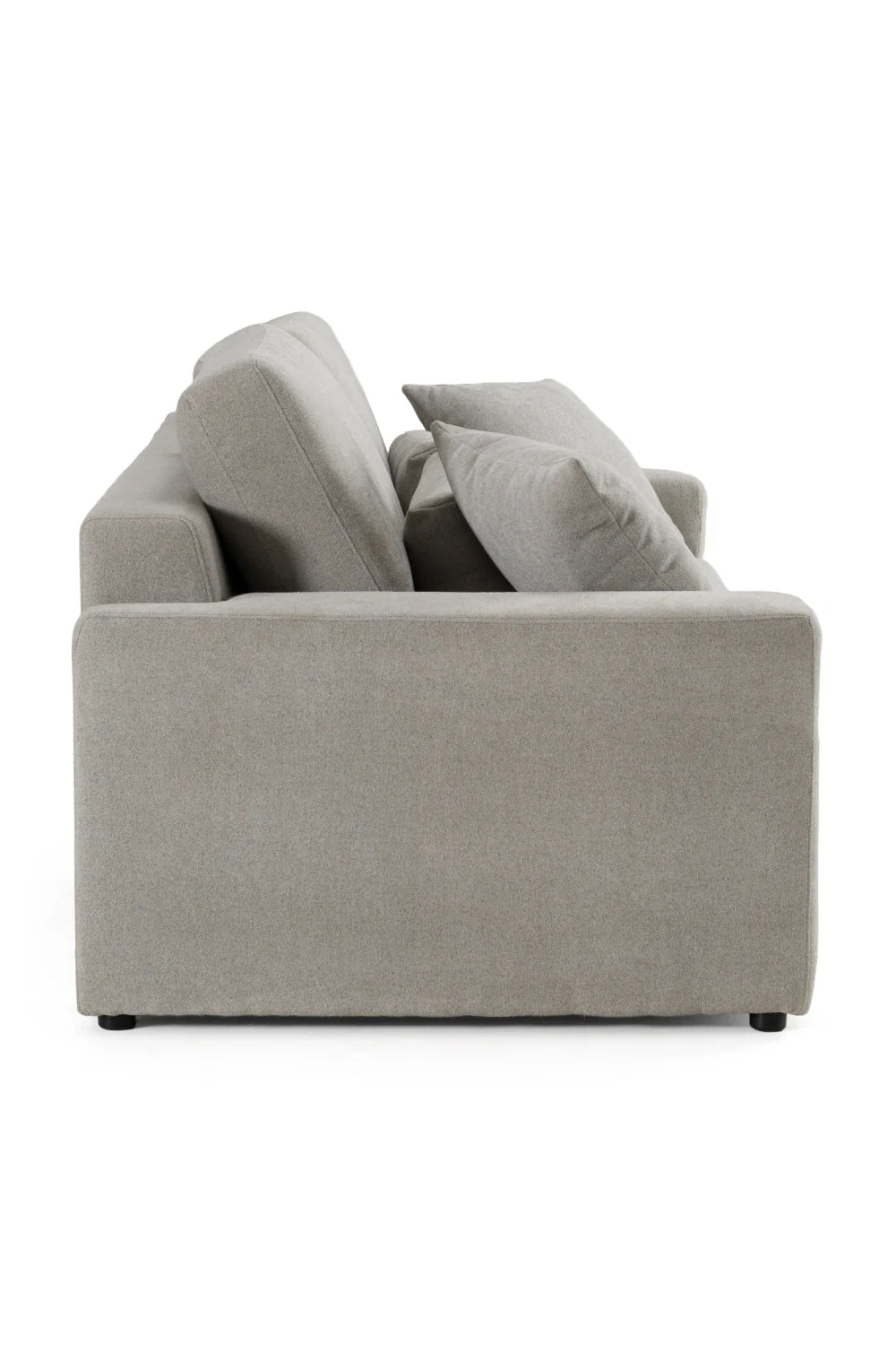 Luxury Rectangular Gray Fabric Sofa Modern Italian Style for Villa