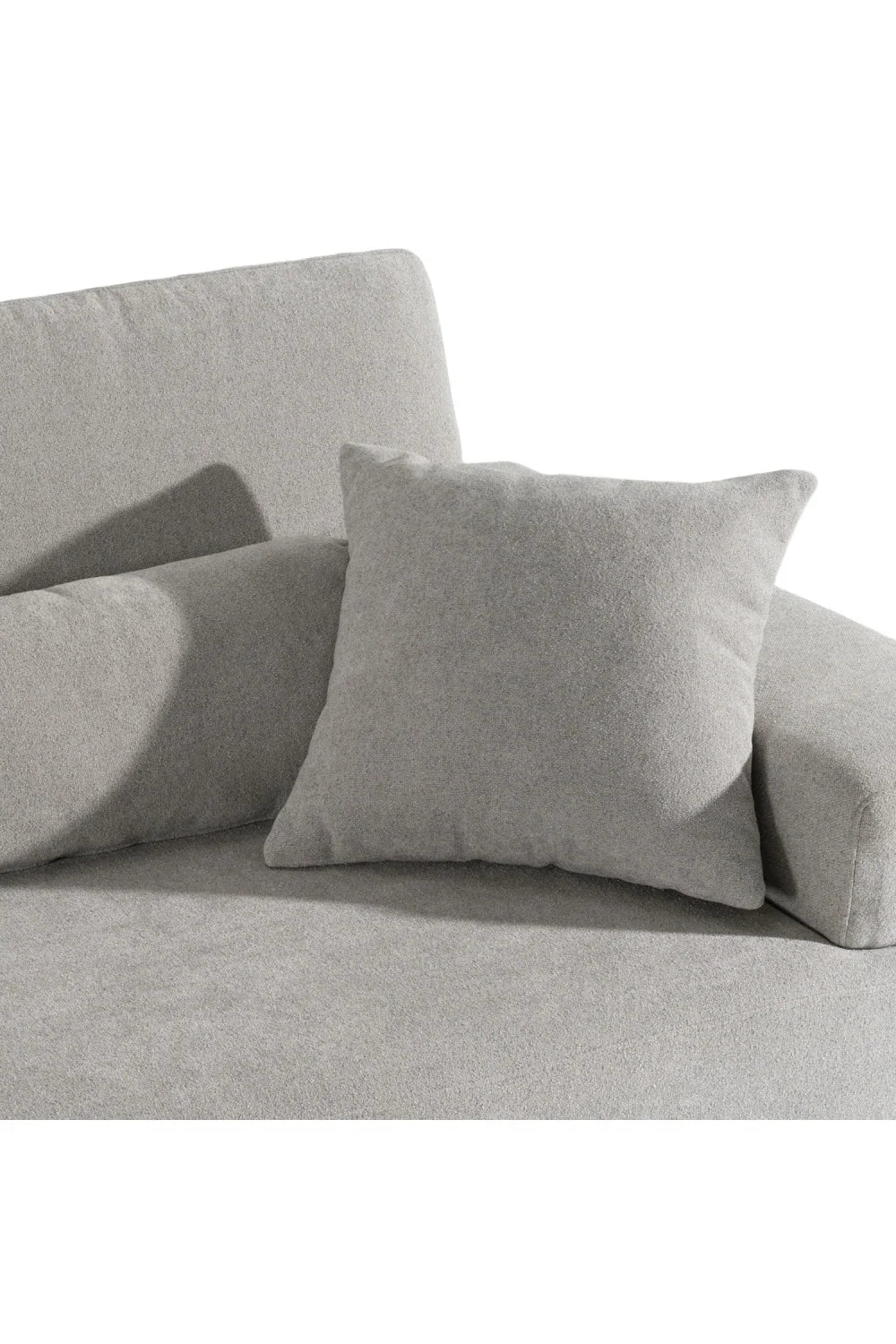 Luxury Rectangular Gray Fabric Sofa Modern Italian Style for Villa