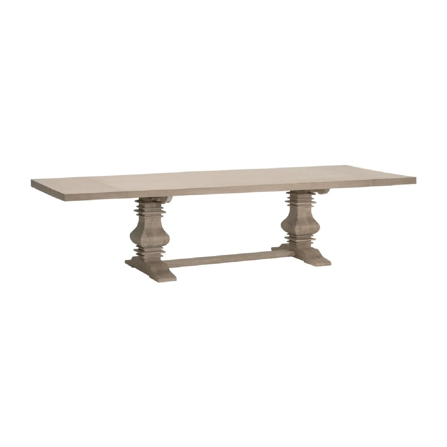 Luxury Rectangular Gray Oak Dining Table Modern Italian Style for Villa