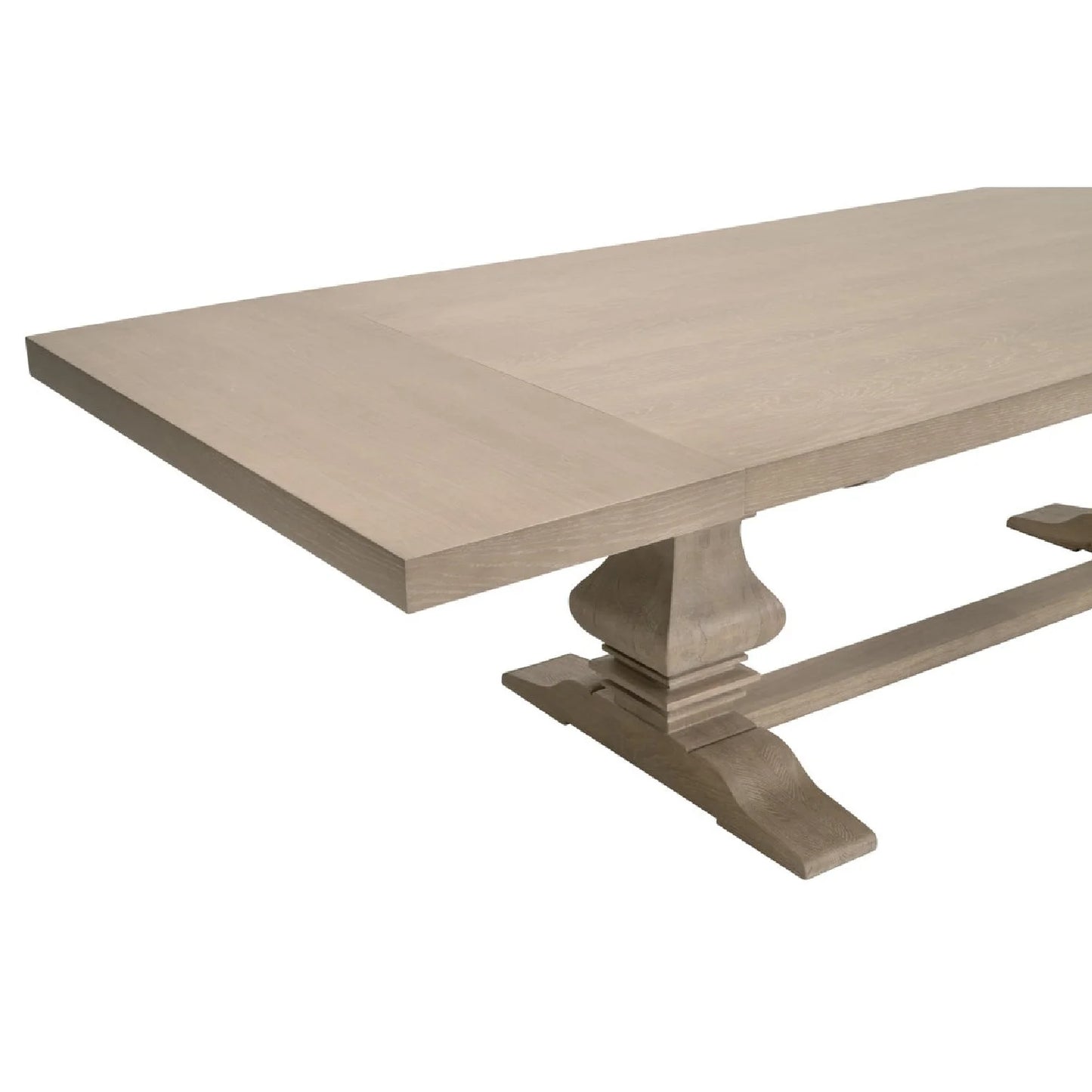 Luxury Rectangular Gray Oak Dining Table Modern Italian Style for Villa