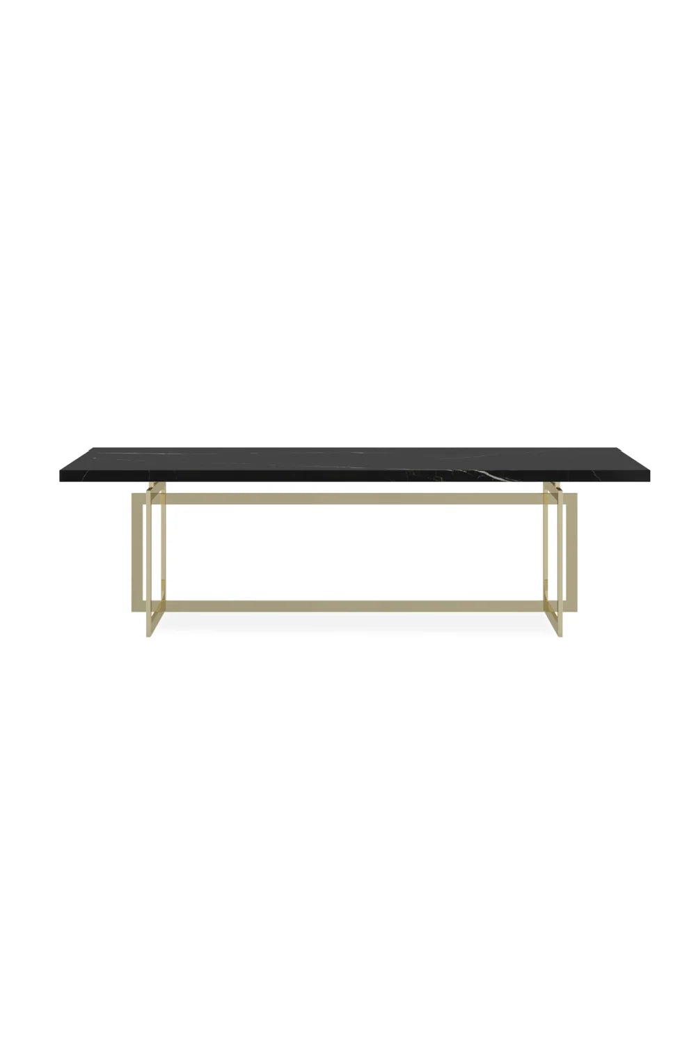 Luxury Rectangular Marble Dining Table Modern Italian Style for Villa
