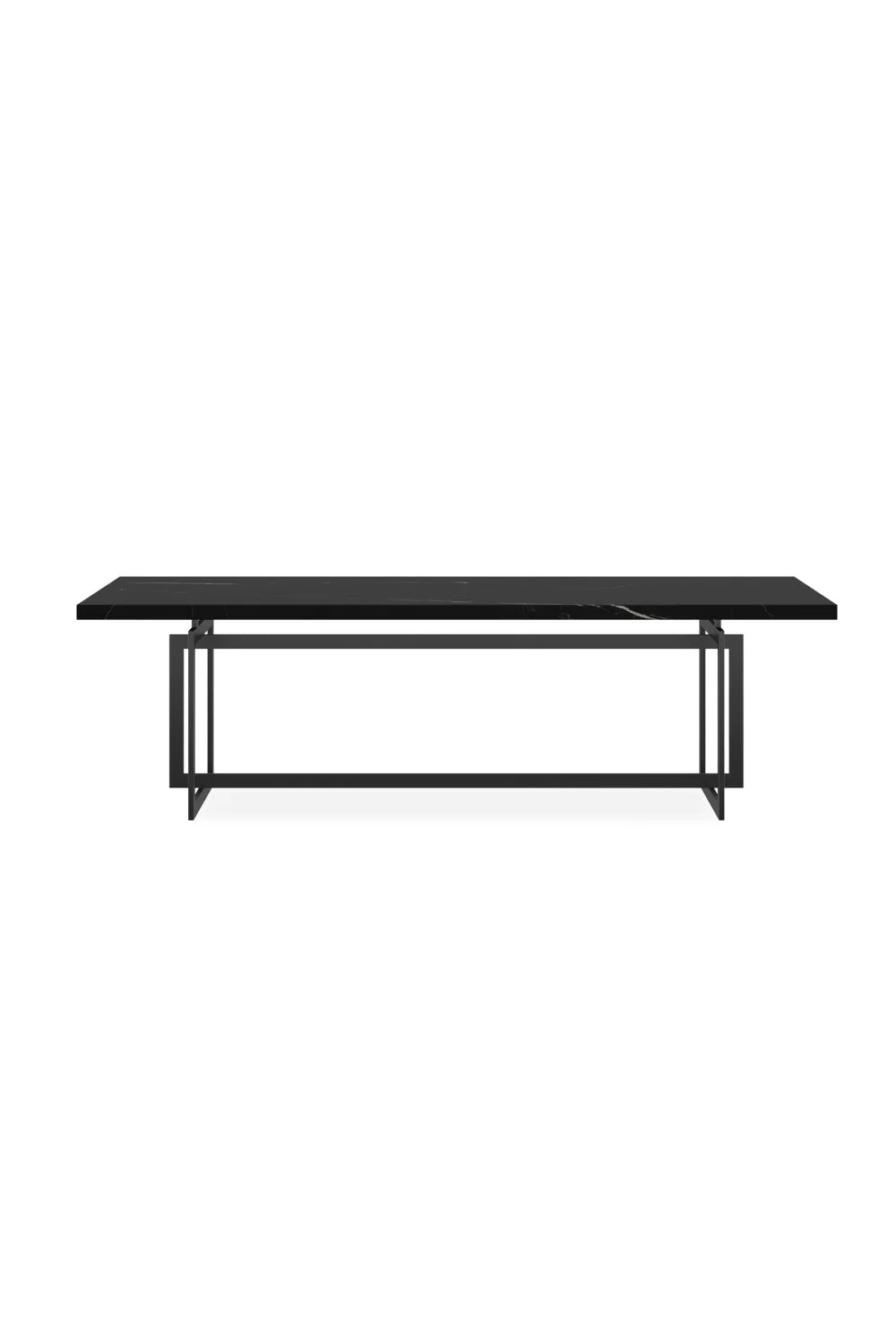 Luxury Rectangular Marble Dining Table Modern Italian Style for Villa