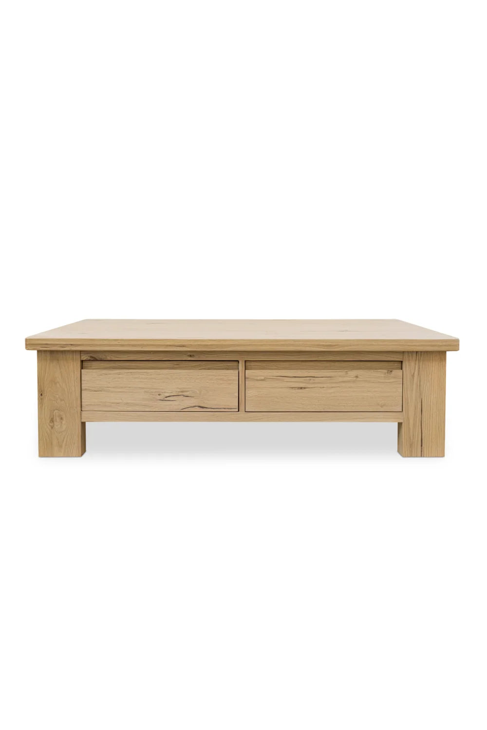 Luxury Rectangular Oak Storage Coffee Table Modern Italian Style for Villa