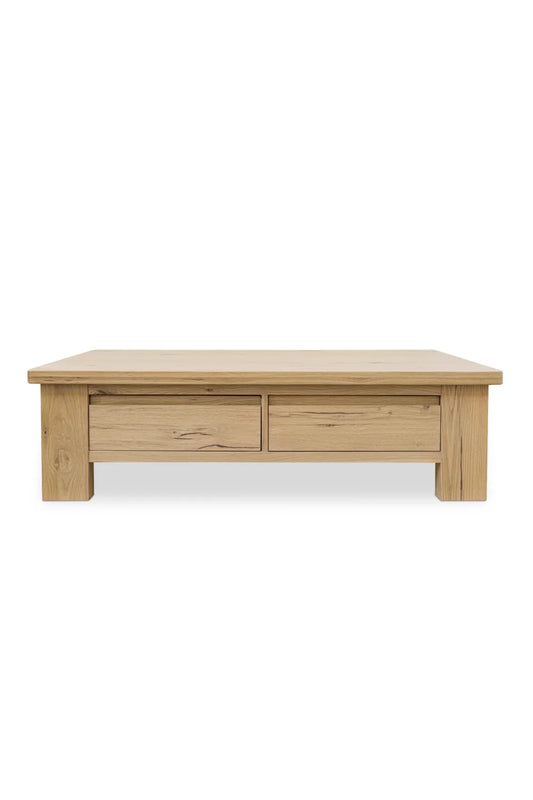Luxury Rectangular Oak Storage Coffee Table Modern Italian Style for Villa