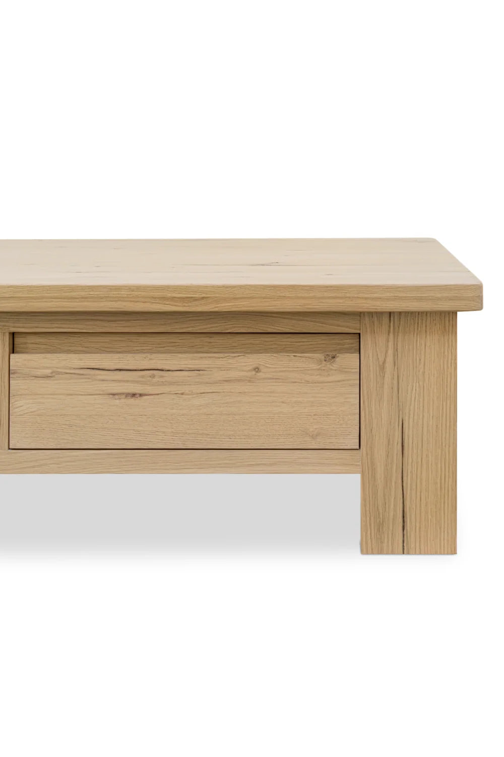 Luxury Rectangular Oak Storage Coffee Table Modern Italian Style for Villa