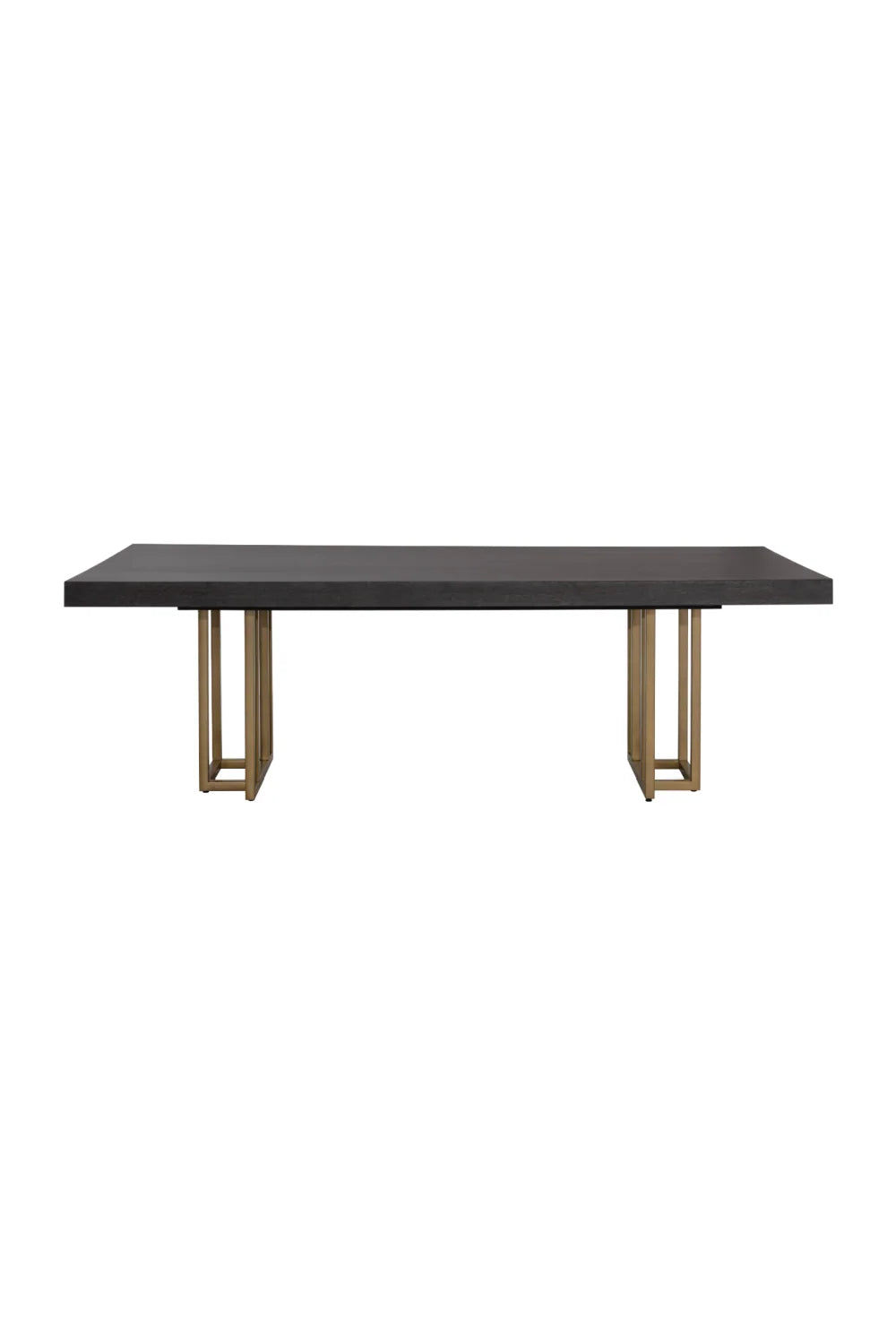 Luxury Rectangular Oak Veneer Dining Table Modern Italian Style for Villa