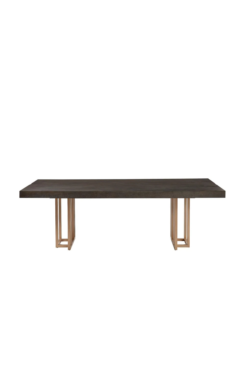 Luxury Rectangular Oak Veneer Dining Table Modern Italian Style for Villa