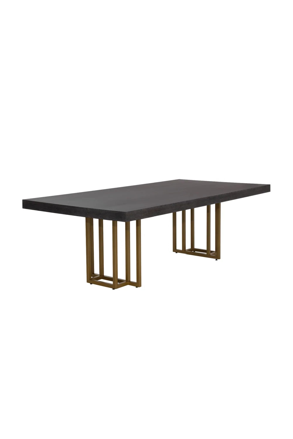 Luxury Rectangular Oak Veneer Dining Table Modern Italian Style for Villa