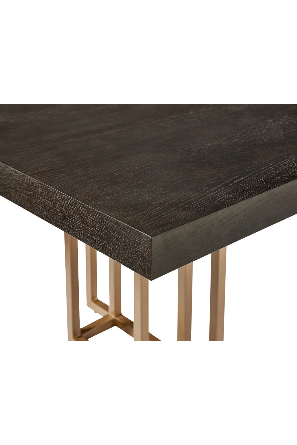 Luxury Rectangular Oak Veneer Dining Table Modern Italian Style for Villa