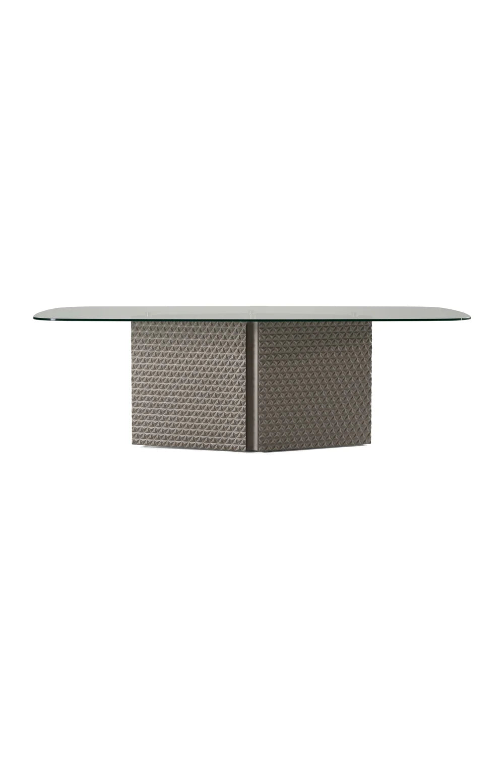 Luxury Rectangular Silver Dining Table Modern Italian Style for Villa