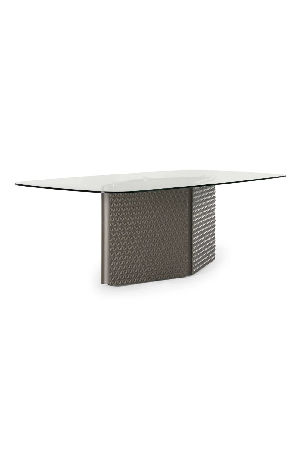 Luxury Rectangular Silver Dining Table Modern Italian Style for Villa