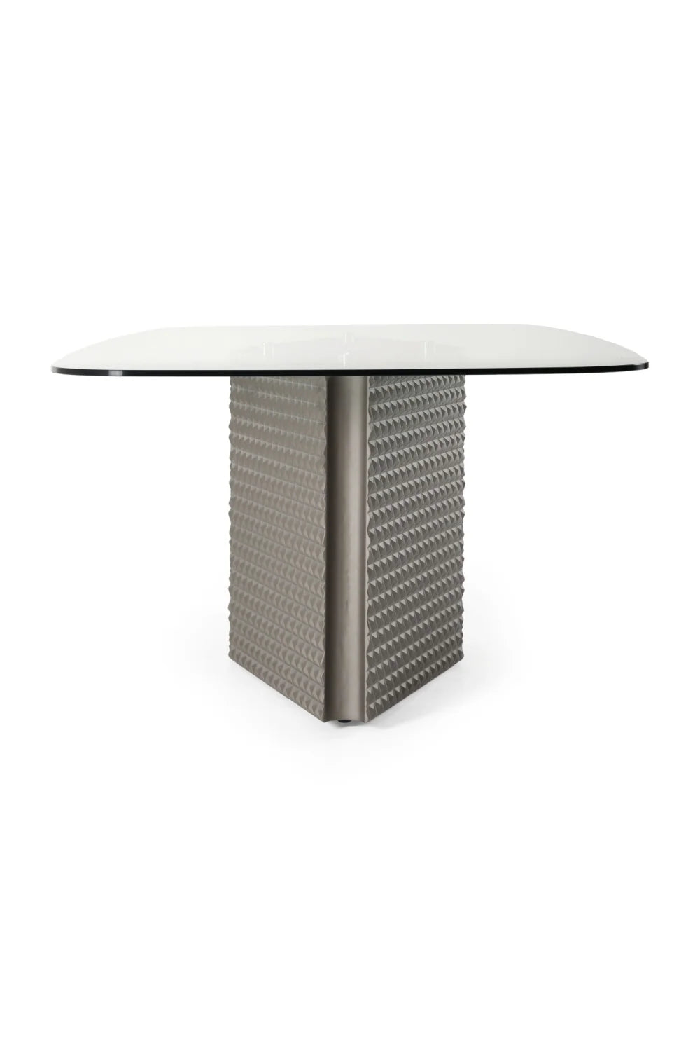 Luxury Rectangular Silver Dining Table Modern Italian Style for Villa