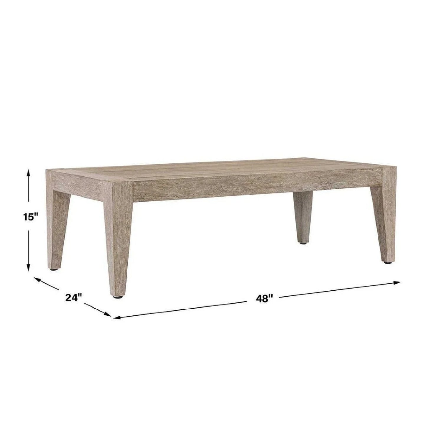Luxury Rectangular Solid Mahogany Coffee Table Modern Italian Style for Villa