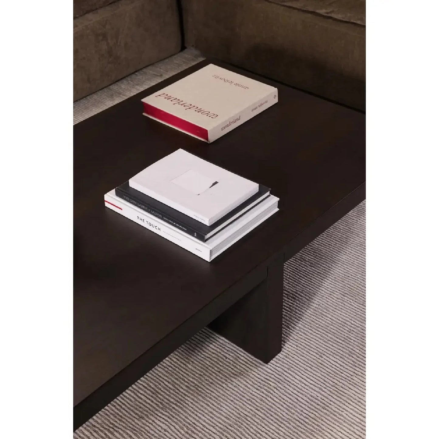 Luxury Rectangular Solid Oak Coffee Table Modern Italian Style for Villa