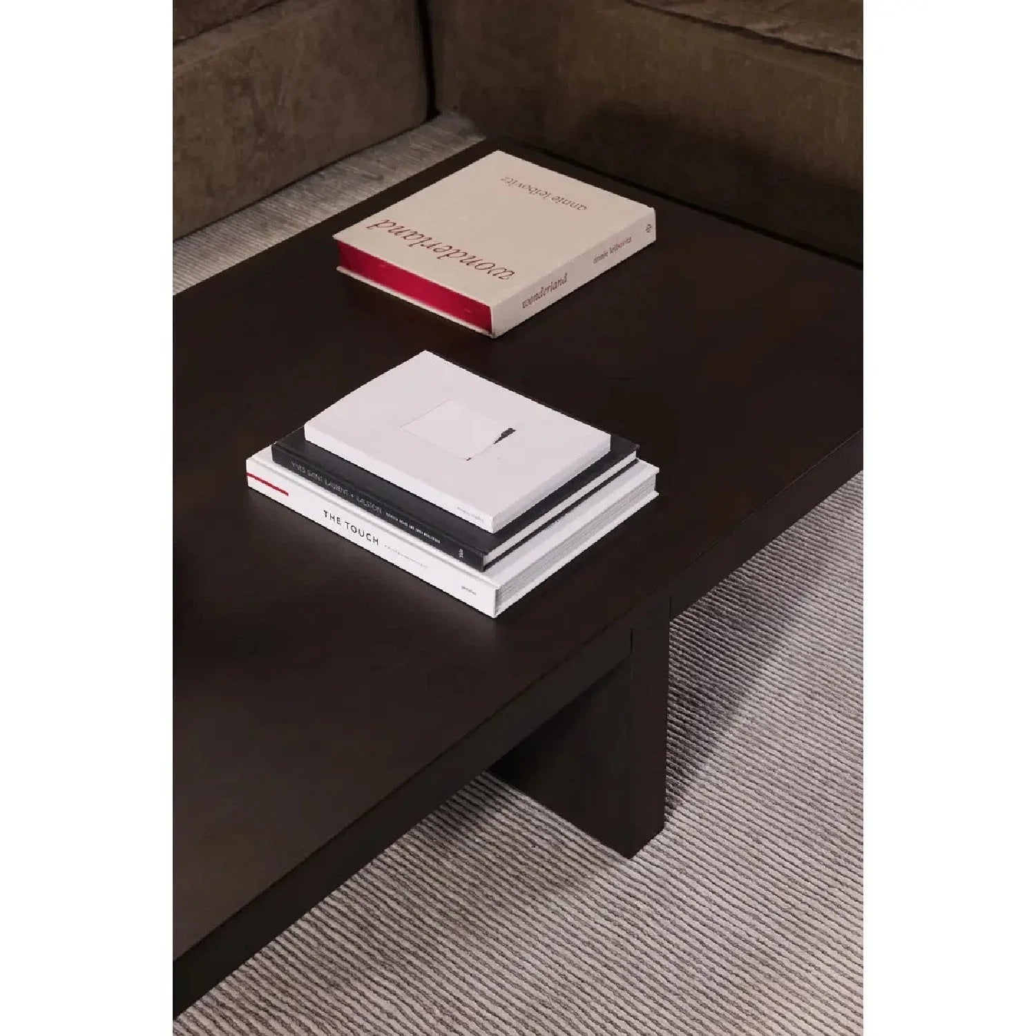 Luxury Rectangular Solid Oak Coffee Table Modern Italian Style for Villa