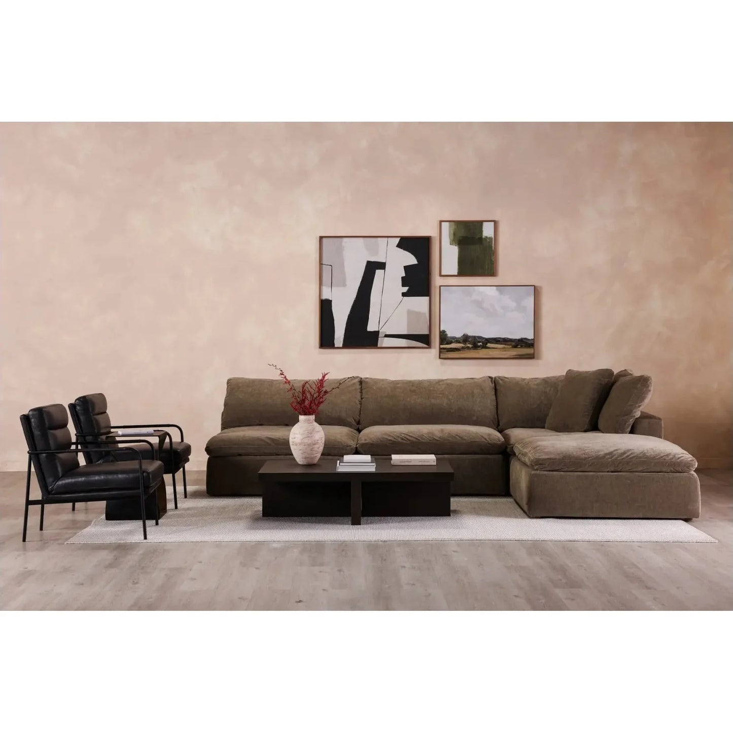 Luxury Rectangular Solid Oak Coffee Table Modern Italian Style for Villa