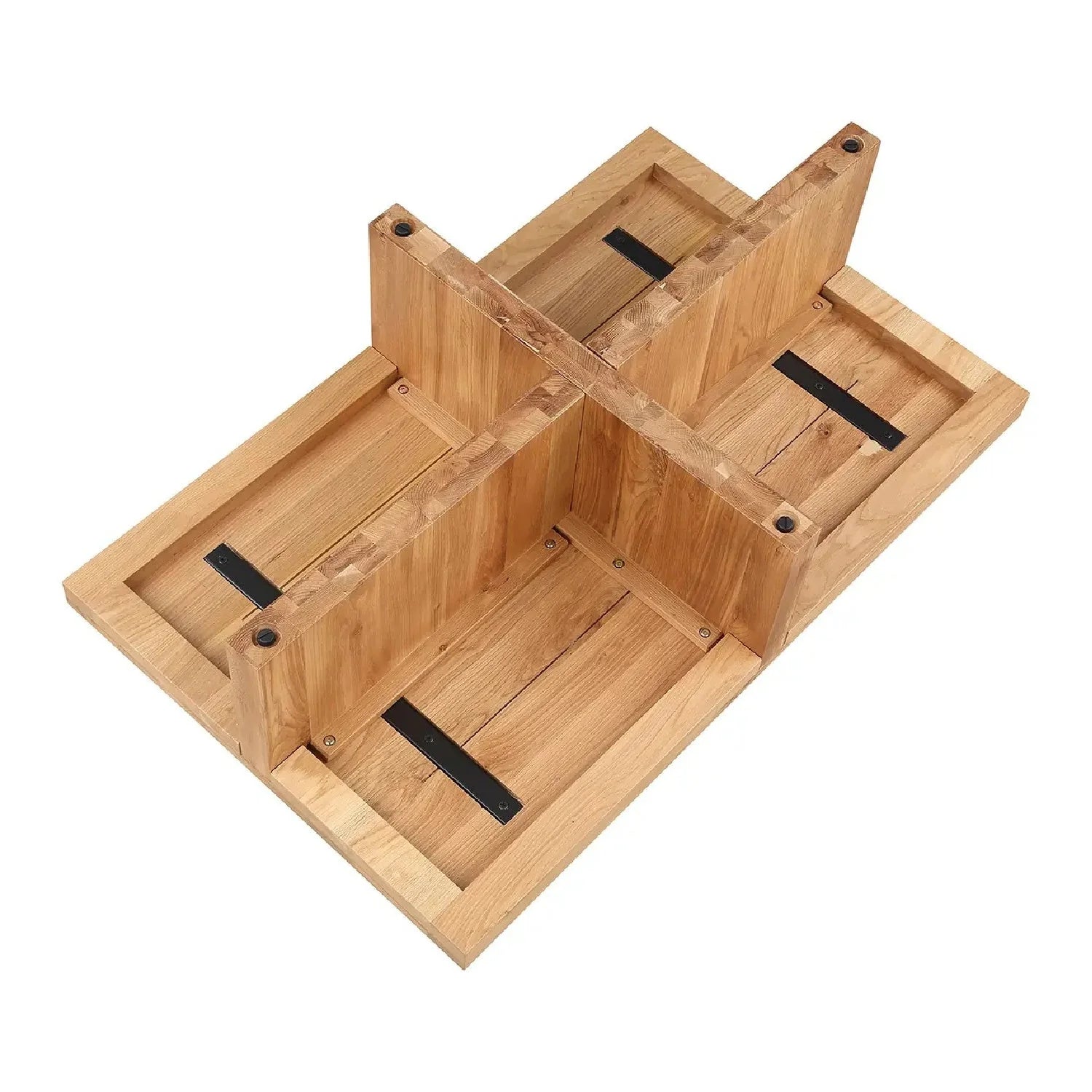 Luxury Rectangular Solid Oak Coffee Table Modern Italian Style for Villa