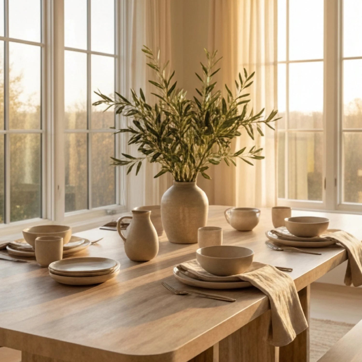 Luxury Rectangular Travertine Dining Table Modern Italian Style for Villa