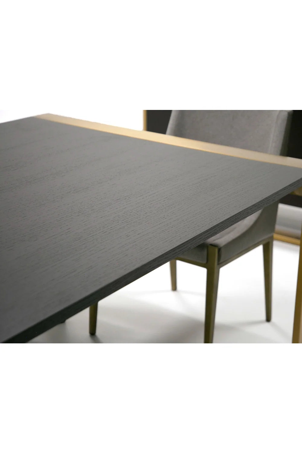 Luxury Rectangular Wenge Veneer Dining Table Modern Italian Style for Villa