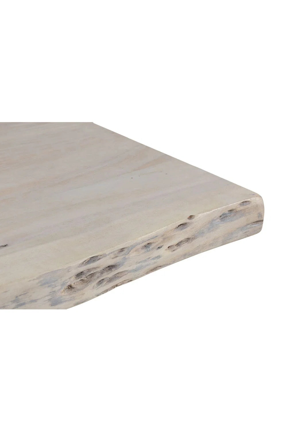Luxury Rectangular Whitewashed Acacia Dining Table Modern Italian Style for Villa