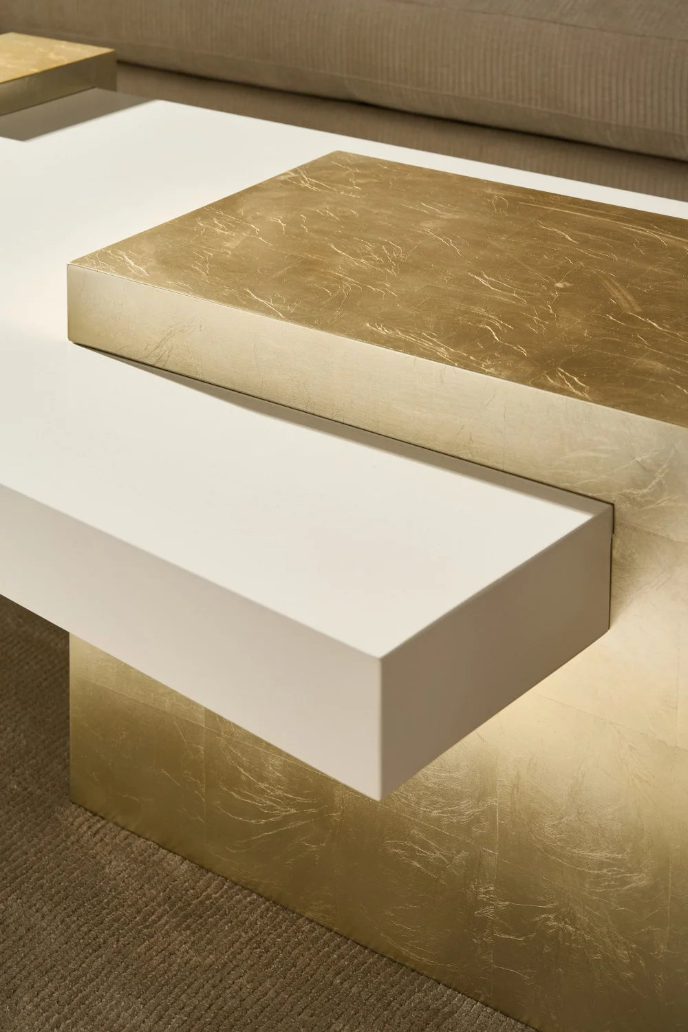 Luxury Rectangular Wooden Coffee Table Modern Italian Style for Villa