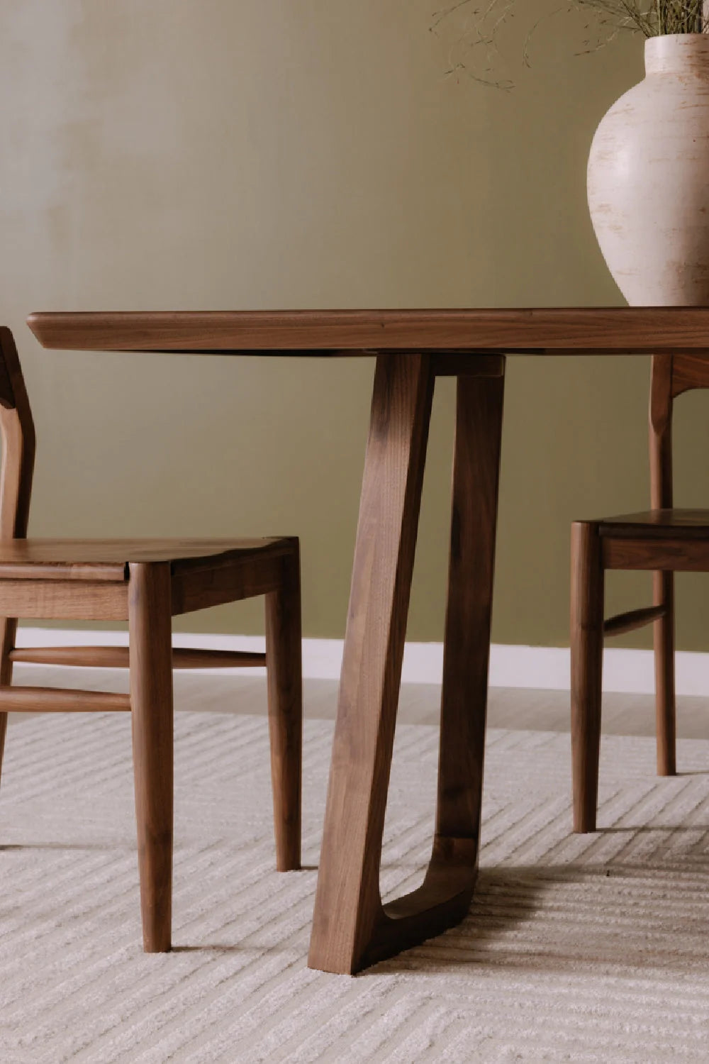 Luxury Rectangular Wooden Dining Table Modern Italian Style for Villa