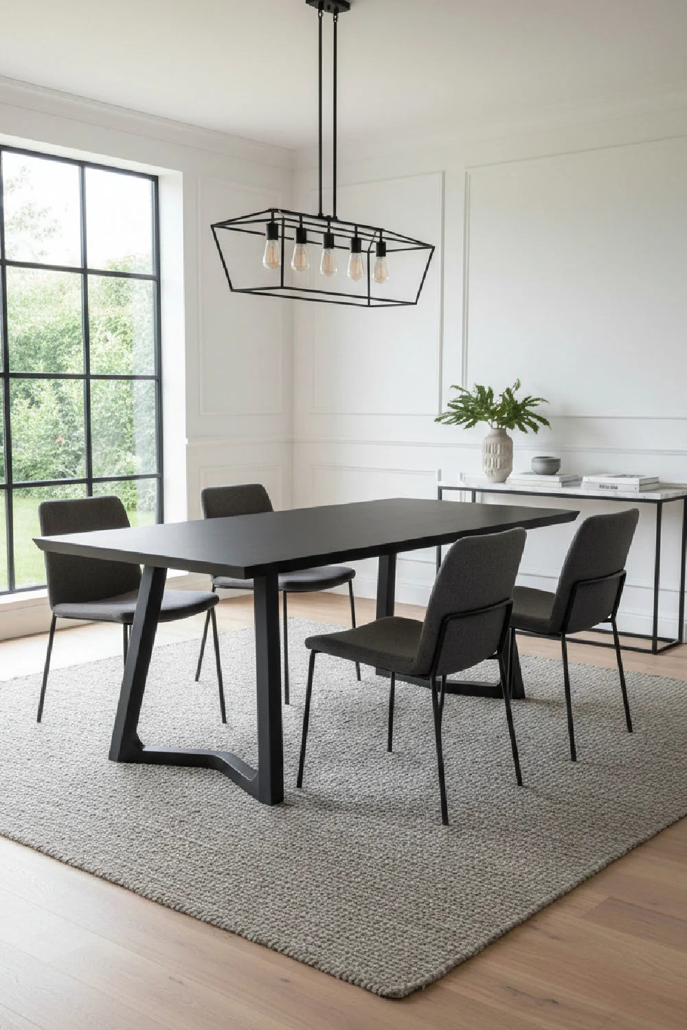 Luxury Rectangular Wooden Dining Table Modern Italian Style for Villa