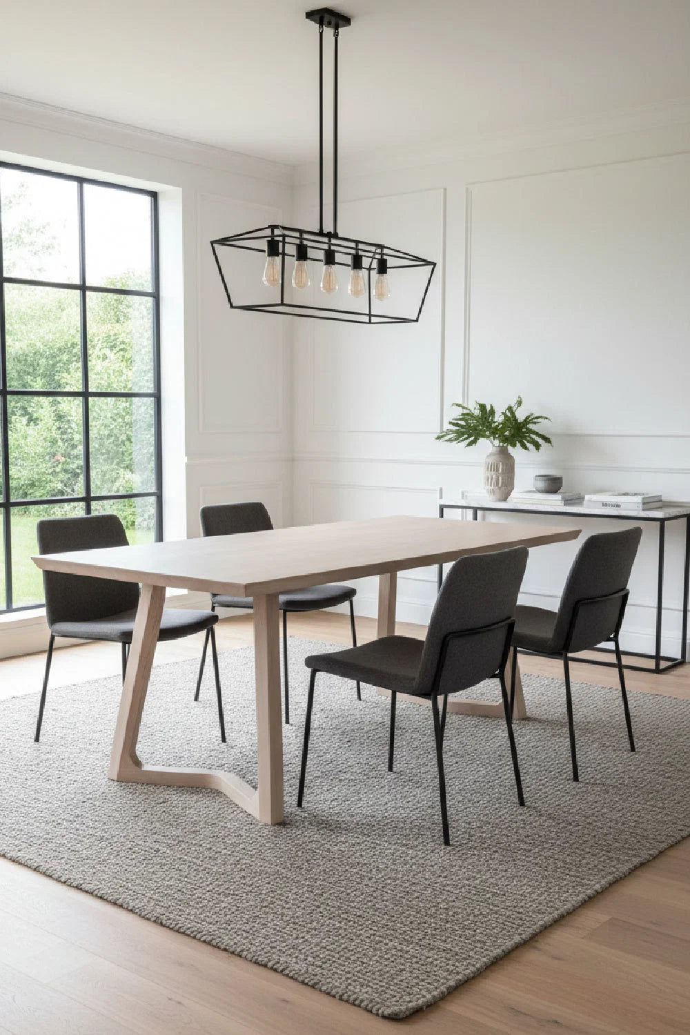 Luxury Rectangular Wooden Dining Table Modern Italian Style for Villa