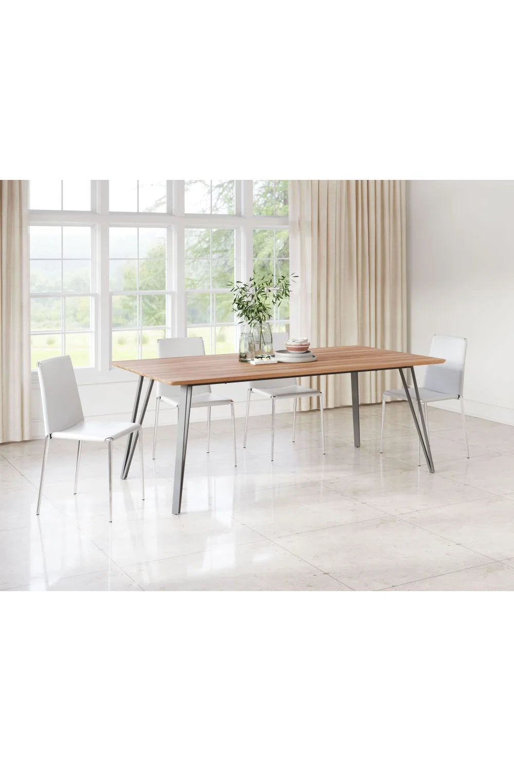 Luxury Rectangular Wooden Dining Table Modern Italian Style for Villa