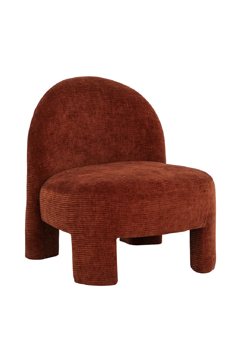 Luxury Red Fabric Lounge Chair Modern Italian Style for Villa