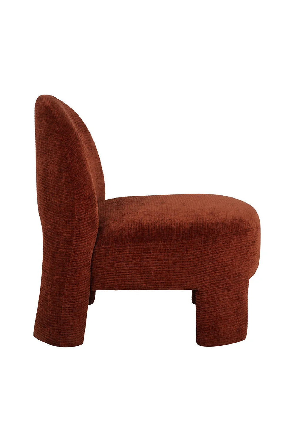 Luxury Red Fabric Lounge Chair Modern Italian Style for Villa