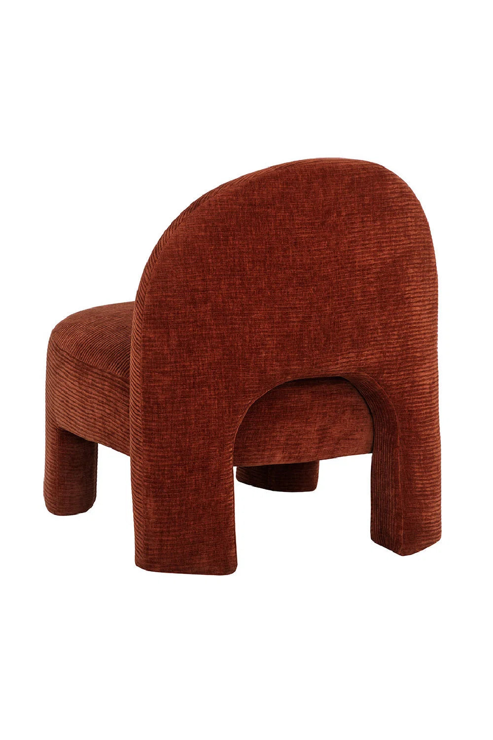 Luxury Red Fabric Lounge Chair Modern Italian Style for Villa